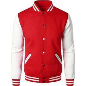 Man’s Varsity Baseball Jacket Cotton Blend Letterman Jackets